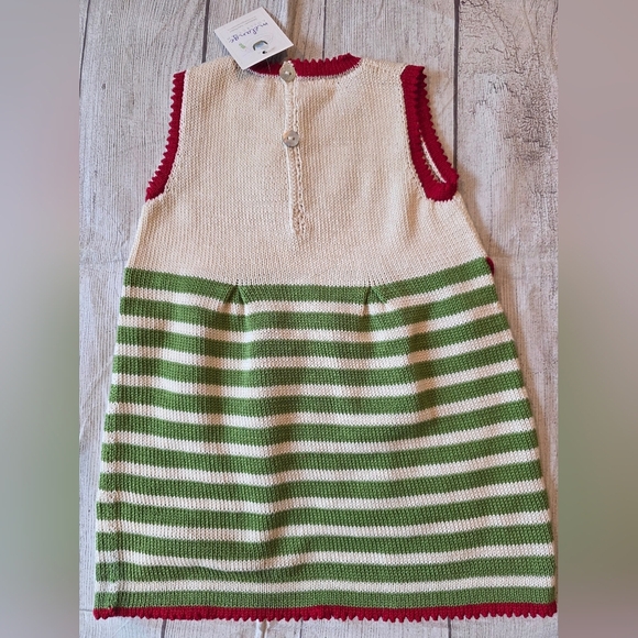 Melange Size 2T Hand Knit Christmas Holiday Dress New w/ Tag Made In Armenia - Picture 4 of 7